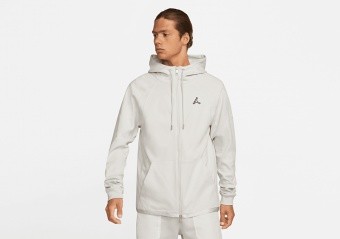 NIKE AIR JORDAN ESSENTIALS WARMUP JACKET WHITE