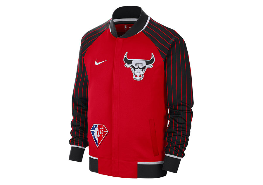 Nike Chicago Bulls Showtime Mixtape Edition NBA WARM-UP Jacket Red