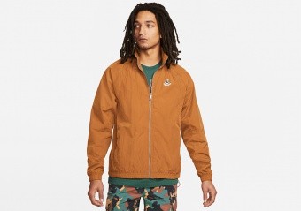 NIKE AIR JORDAN ESSENTIAL STATEMENT WARMUP JACKET DESERT BRONZE