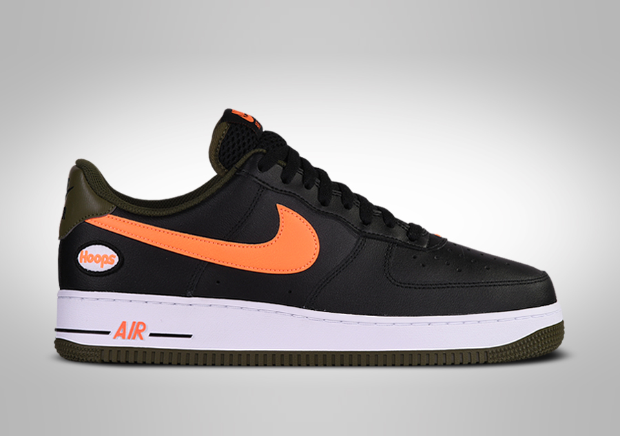 Air force 1 low black and orange cheap