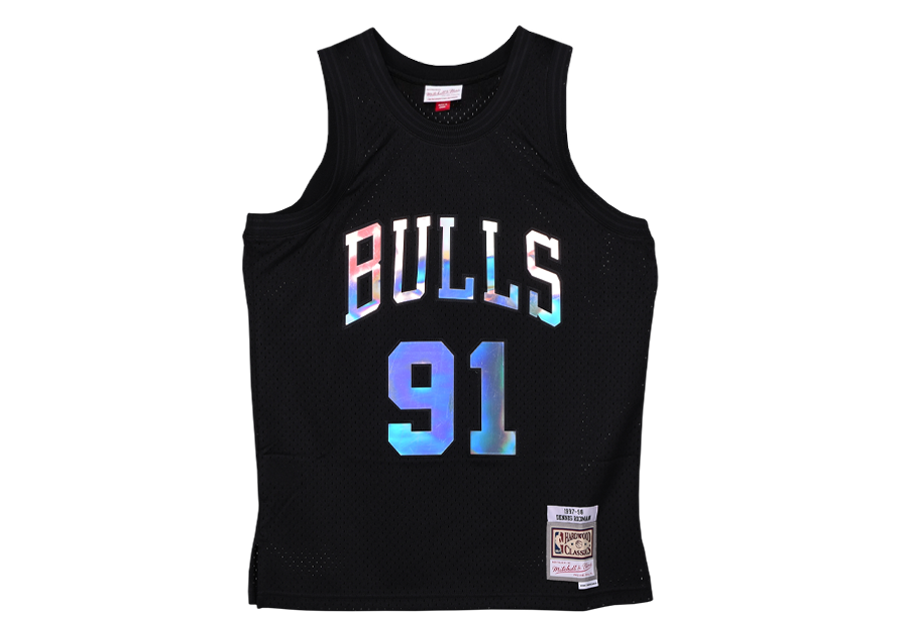 MITCHELL & NESS IRIDESCENT SWINGMAN JERSEY DENNIS RODMAN CHICAGO BULLS