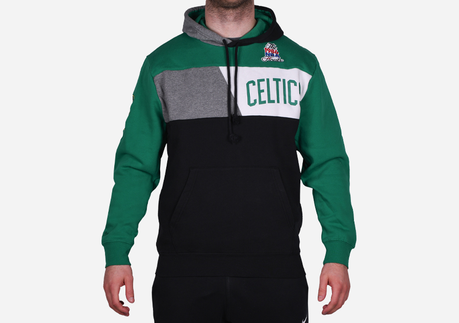 MITCHELL NESS COLOR BLOCKED FLEECE HOODIE BOSTON CELTICS price 89.00 Basketzone
