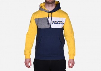 MITCHELL & NESS COLOR BLOCKED FLEECE HOODIE INDIANA PACERS