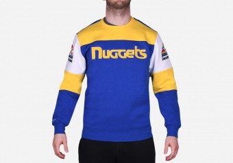 MITCHELL & NESS OVERTIME FLEECE CREW SWEATSHIRT DENVER NUGGETS