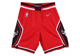 NIKE NBA CHICAGO BULLS SWINGMAN CITY EDITION SHORTS UNIVERSITY RED