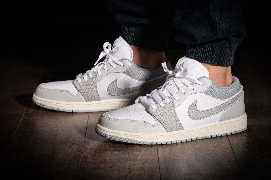 NIKE AIR JORDAN 1 RETRO LOW PRM SMOKE GREY ELEPHANT