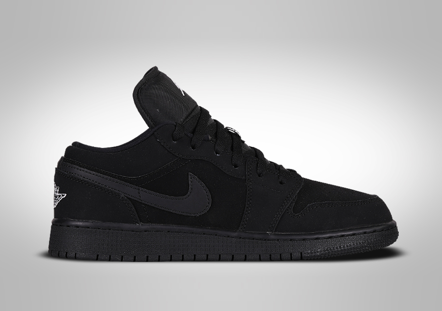 NIKE AIR JORDAN 1 RETRO LOW GS TRIPLE BLACK price 122.50 Basketzone
